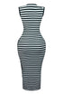 Liv Stripe V Neck Maxi Dress